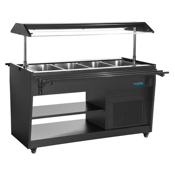 Polar G-Series Refrigerated Buffet Bar Black PG007-A