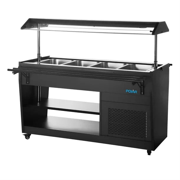 Polar G-Series Refrigerated Buffet Bar Black PG007-A