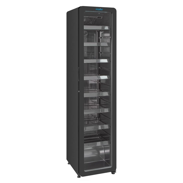 Polar G-Series Slimline Display Fridge Black 208L - PG049-A