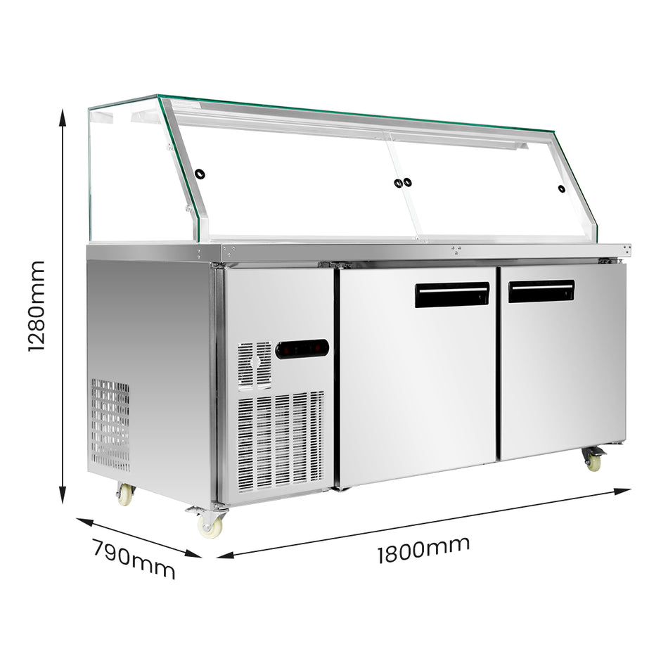 Thermaster PG180FA-XG Cold Salad & Noodle Bar – 5 × 1/1 GN Pan Capacity