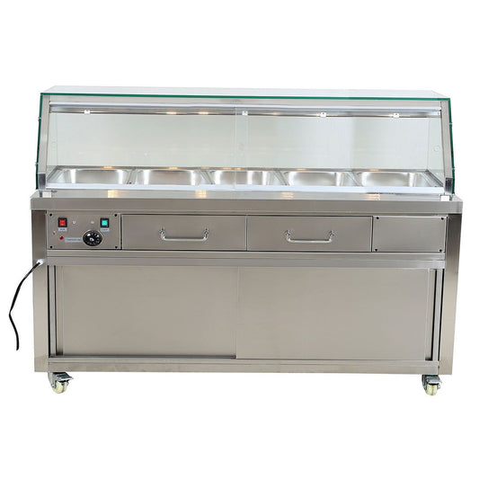 F.E.D 1.8m Heated Bain Marie Food Display PG180FE-YG