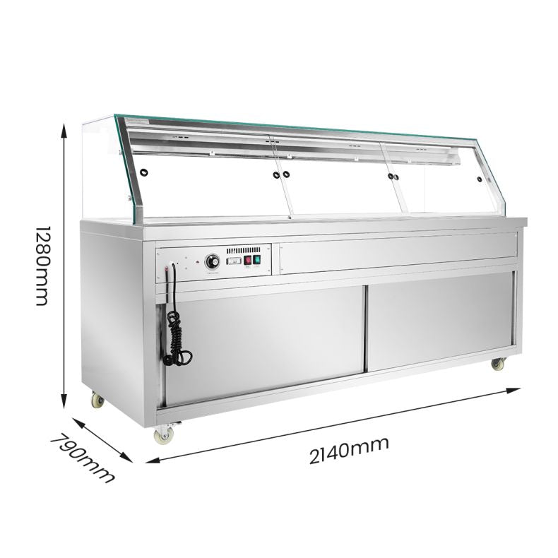 Thermaster Wet and Dry Bain Marie Display 6x1/1 GN Pans PG210FE-XG