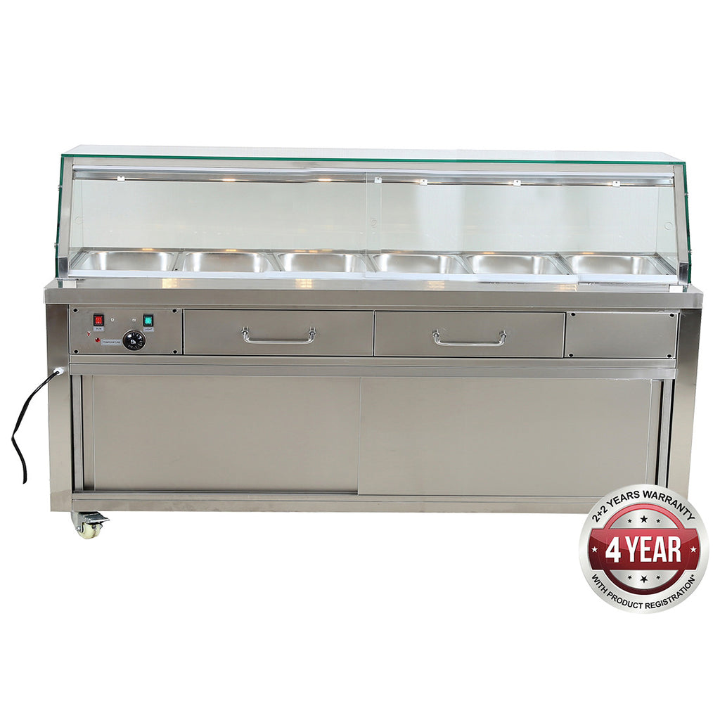 Heated Bain Marie Food Display - PG210FE-YG