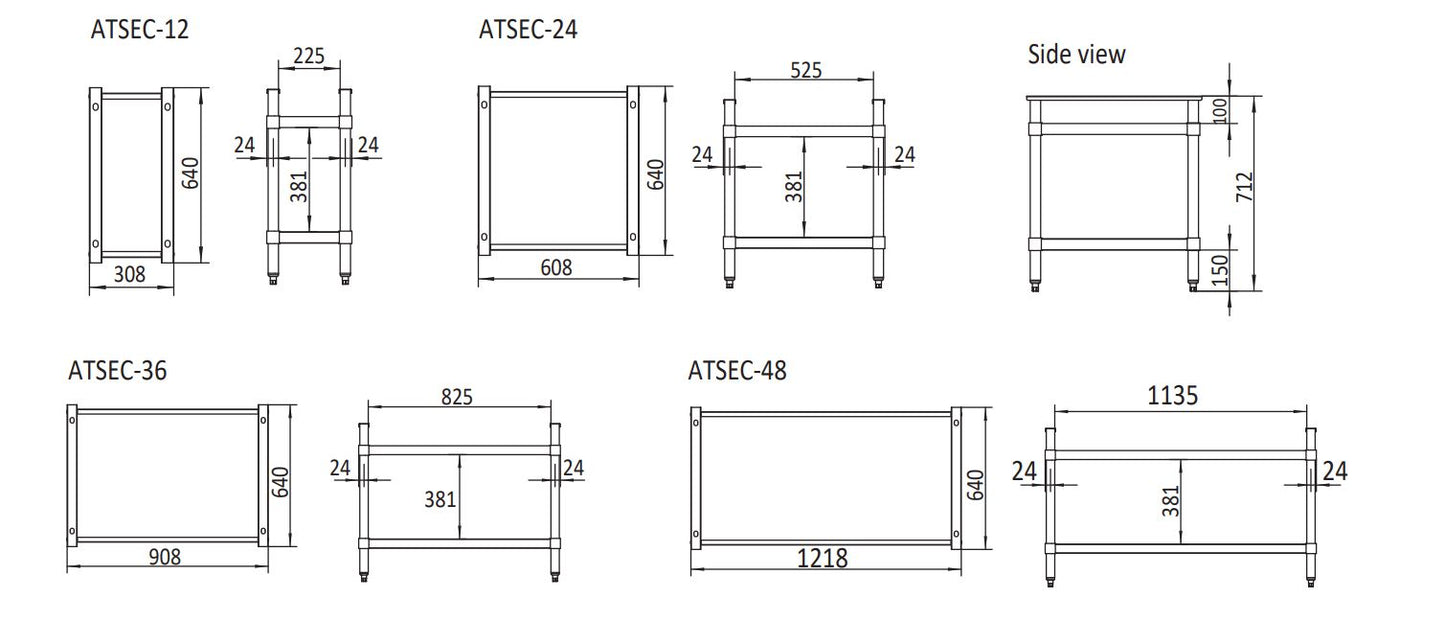 Stainless Steel Stand ATSEC-900