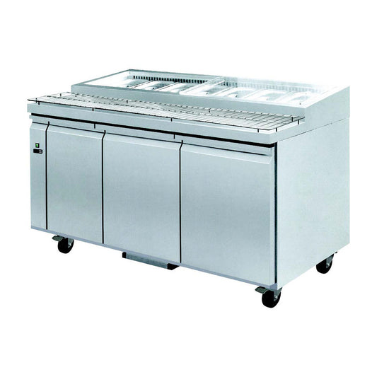 PWB150 three door DELUXE Pizza Prep Bench