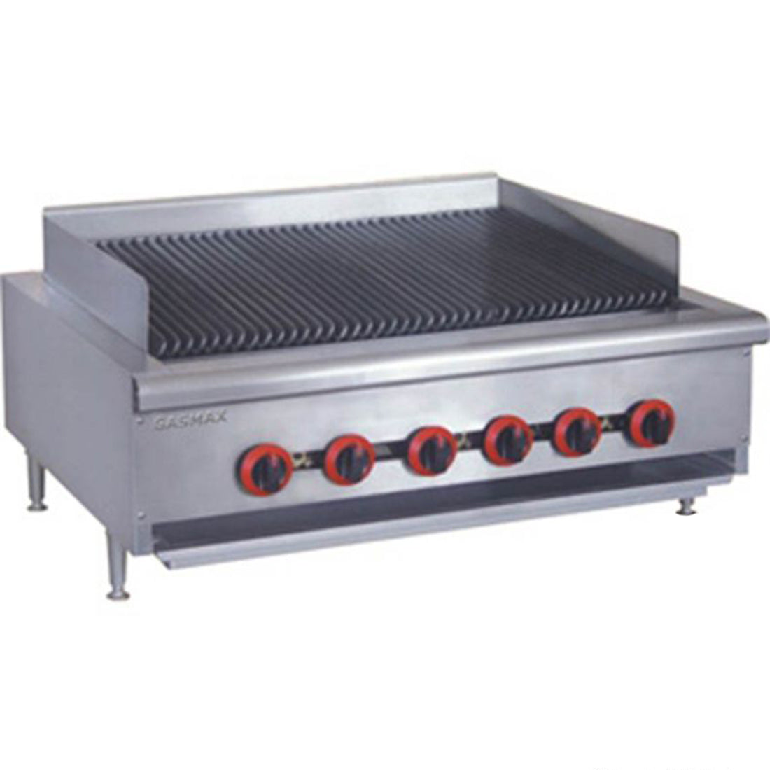 QR-36E Natural Gas 6 Burner Char Grill Top