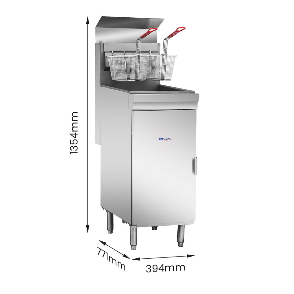 Gasmax RC300E 2 Basket 22lt Superfast Natural Gas Fryer