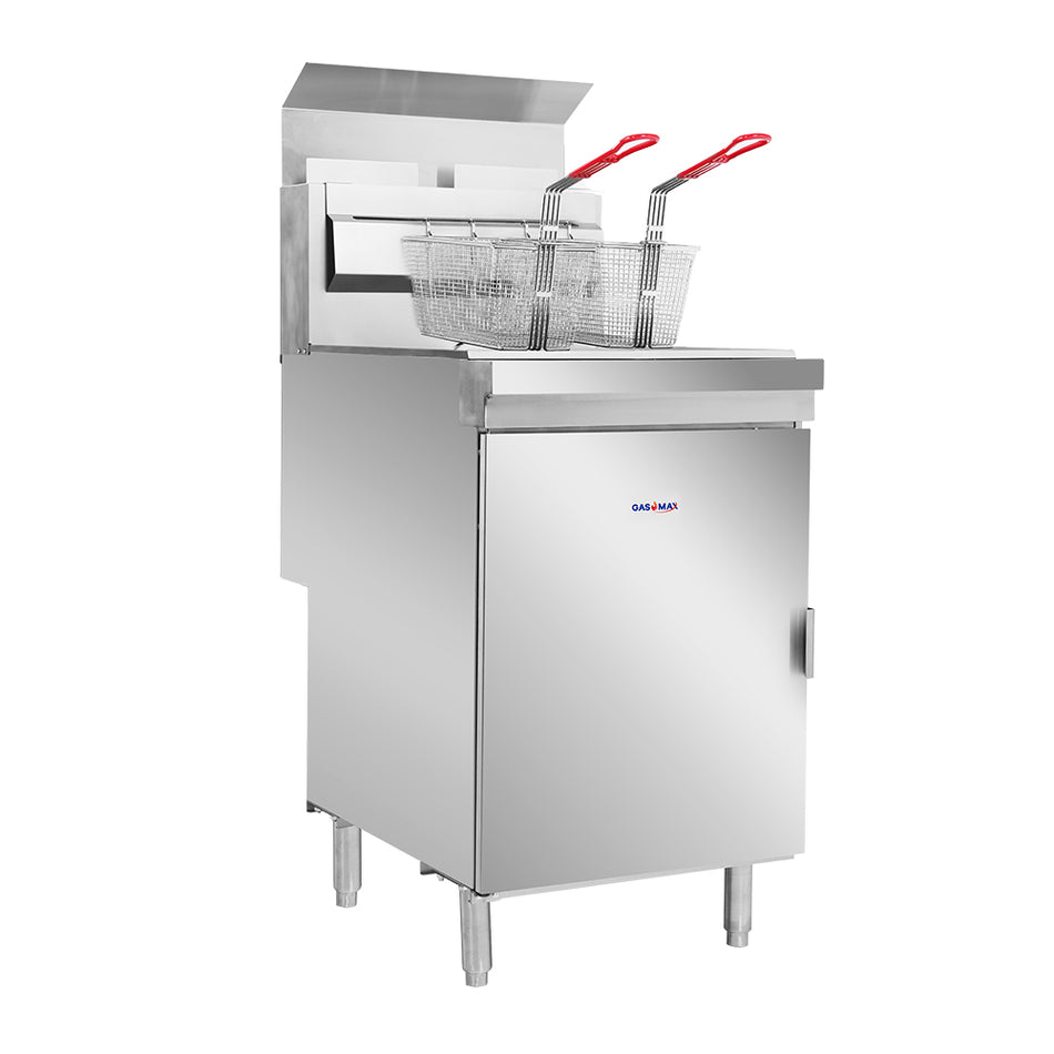 Gasmax Superfast LPG Gas Tube Twin Vat Fryer - RC400TELPG