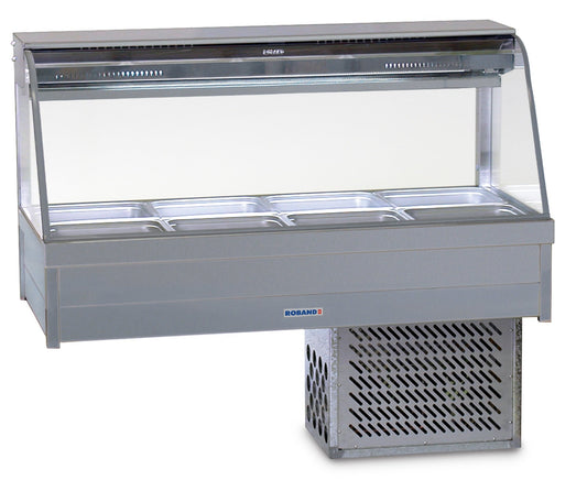 Roband CRX24RD Curved Glass Refrigerated Display Bar 8 pans