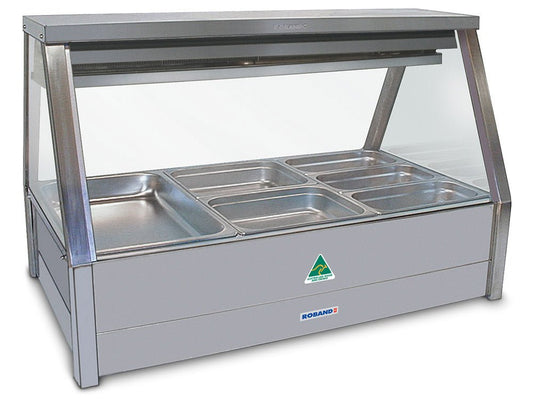 Roband EFX23RD Straight Glass Refrigerated Display Bar  6 Pans
