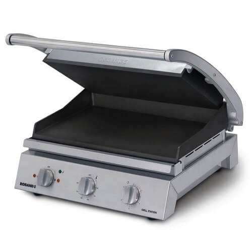 Roband Grill Station 8 slice W/ smooth non stick plates GSA810ST