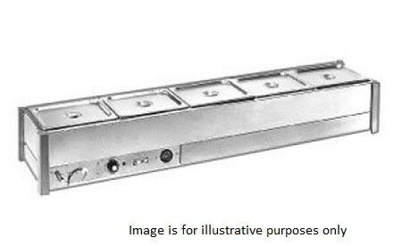 Roband Hot Bain Marie 6 x 1/2 size pans, single row BM16A