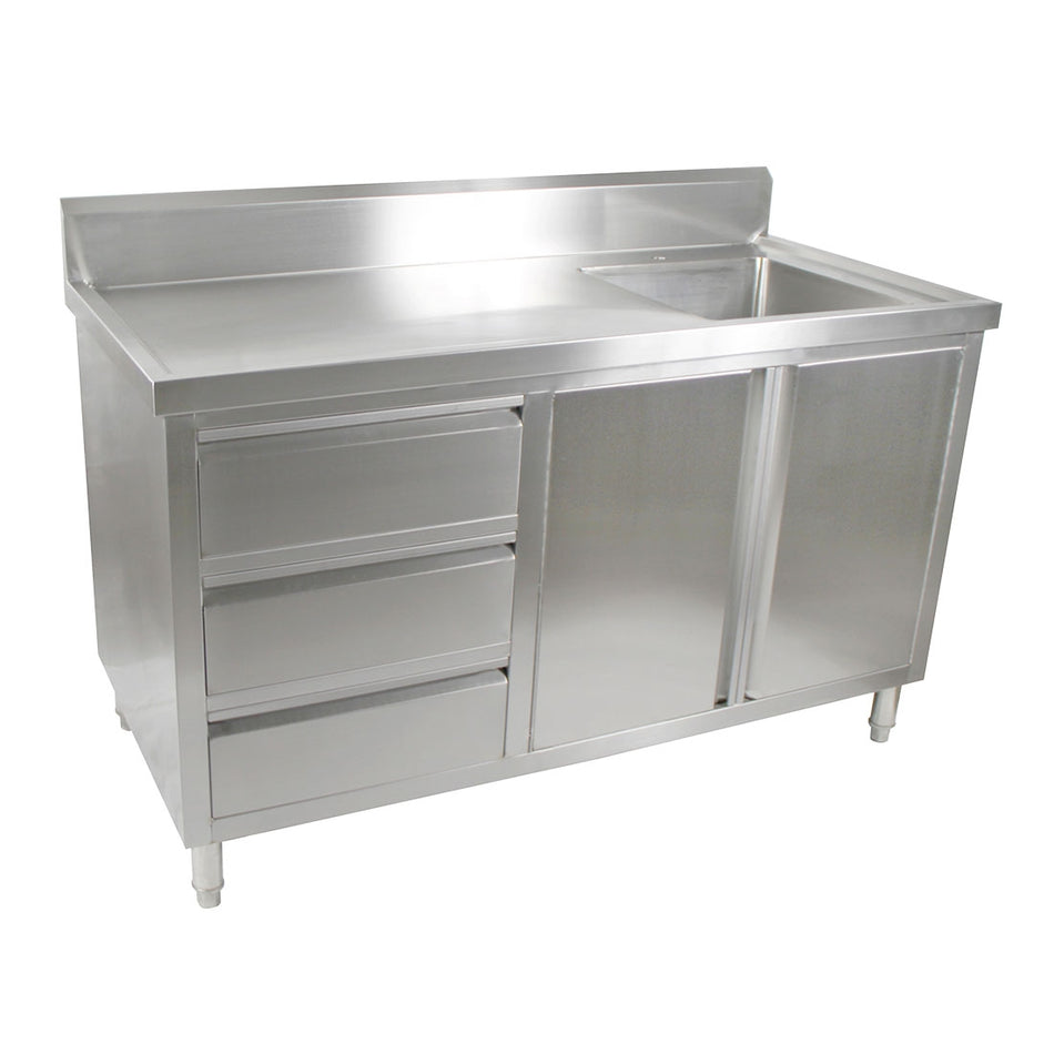 SC-6-1500R-H Cabinet with Right Sink 1.5m