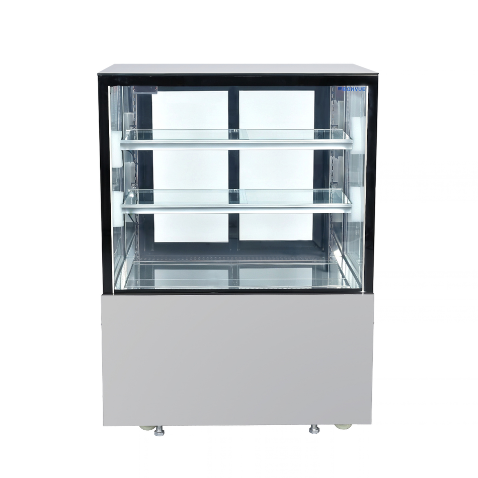 Bonvue Deluxe 900mm Square Glass Cake Display Cabinet - SC090FA-2XB