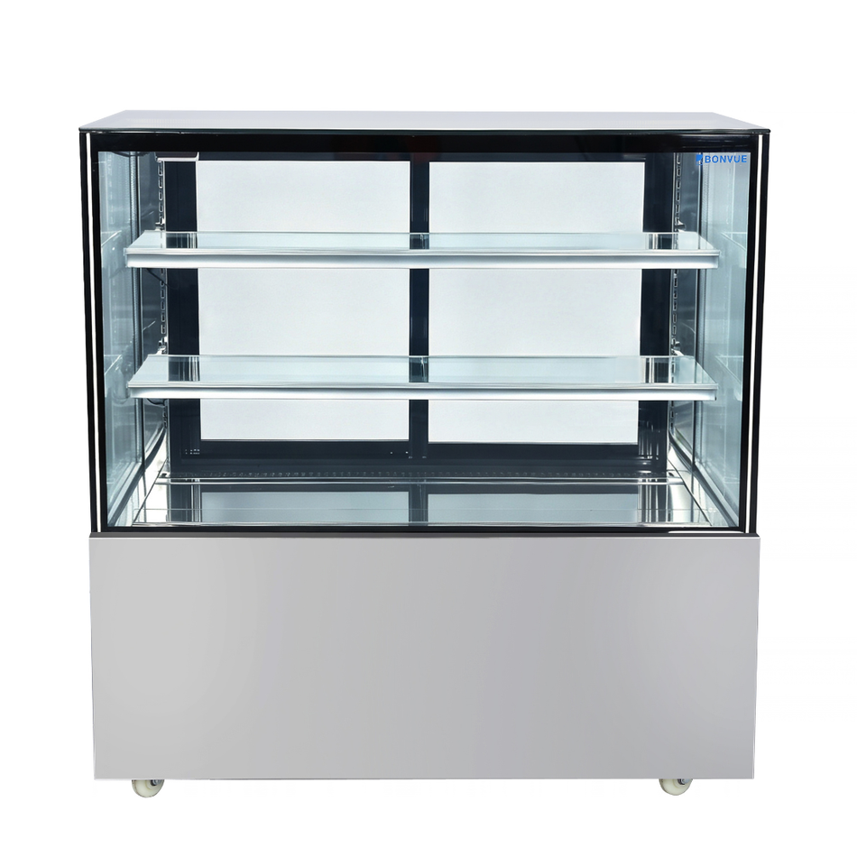 Bonvue Deluxe 1200mm Square Glass Cake Display Fridge SC120FA-2XB