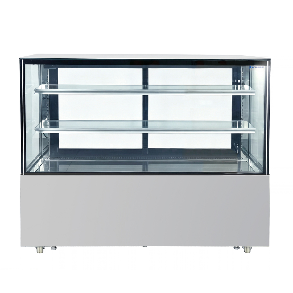 Bonvue Deluxe 1500mm Square Glass Cake Display Fridge SC150FA-2XB
