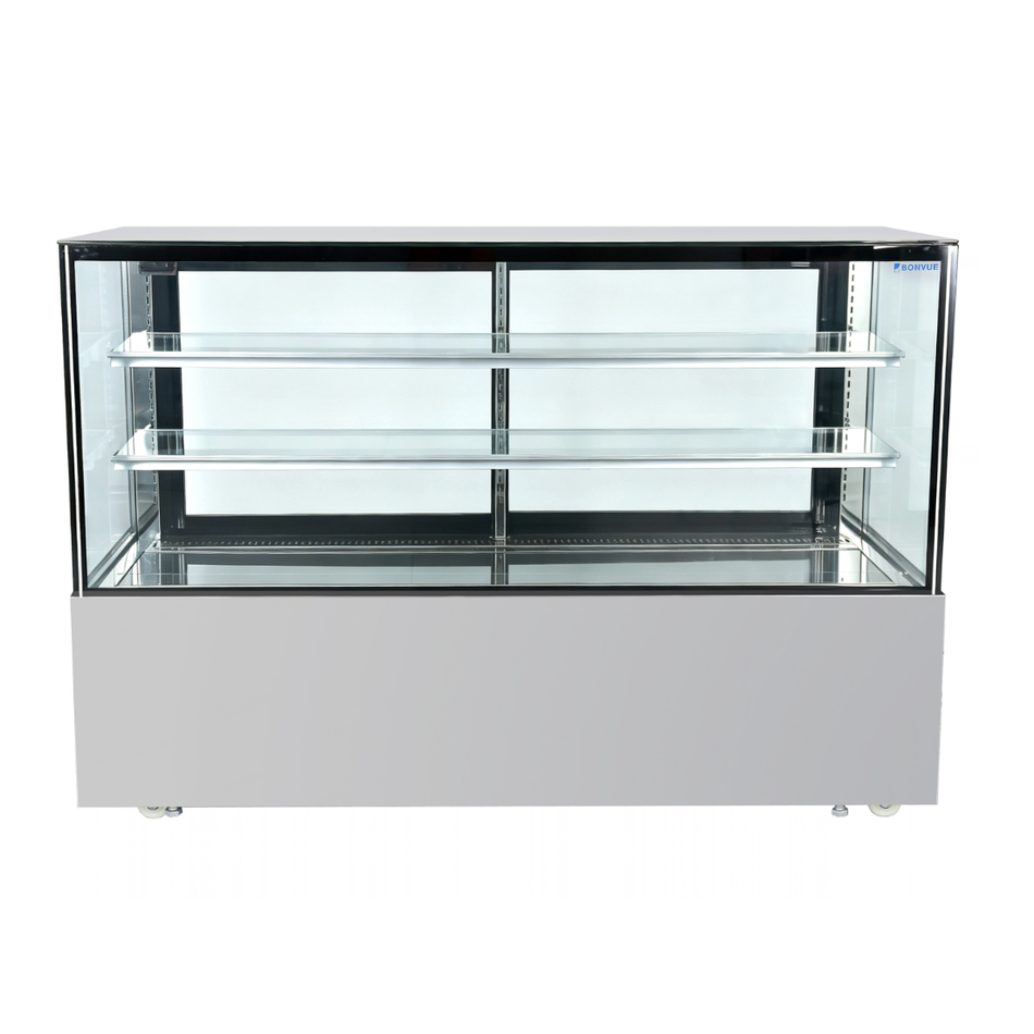 Bonvue Deluxe 1800mm Square Glass Cake Display Fridge SC180FA-2XB