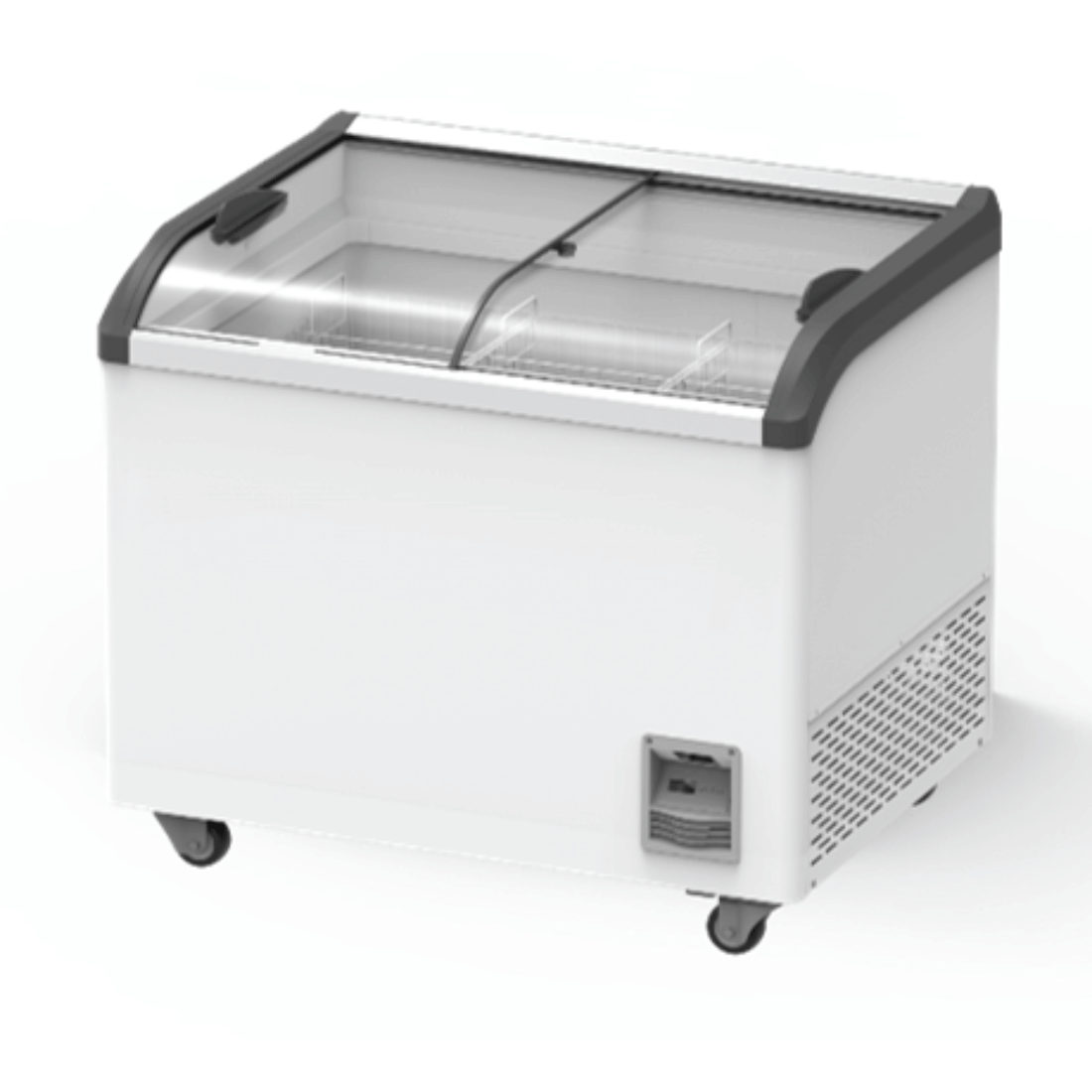 Heavy Duty Supermarket Glass Sliding Lid Freezer 306L SD-306K