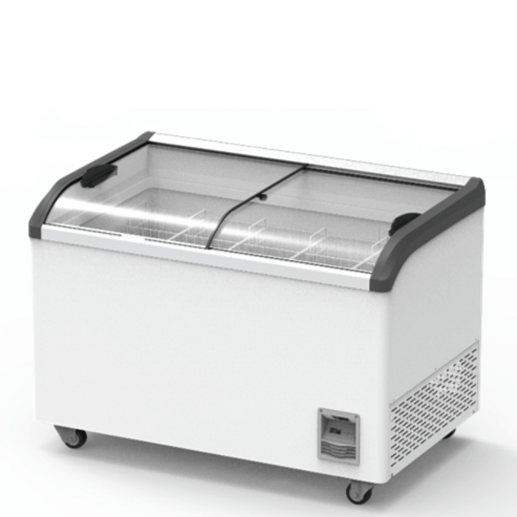 Heavy Duty Supermarket Glass Sliding Lid Freezer 406L SD-406K