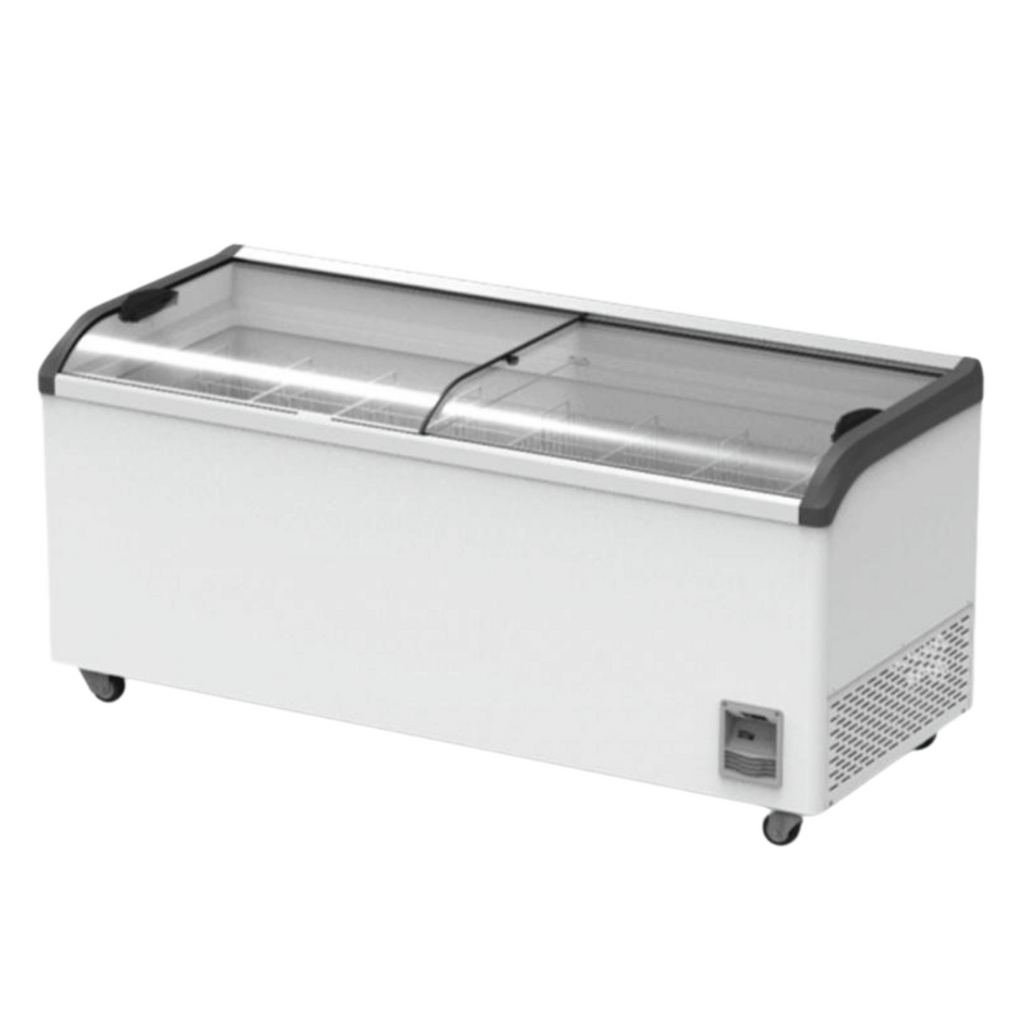 Thermaster Supermarket Glass Sliding Lid Freezer 8 Basket 636L - SD-666K