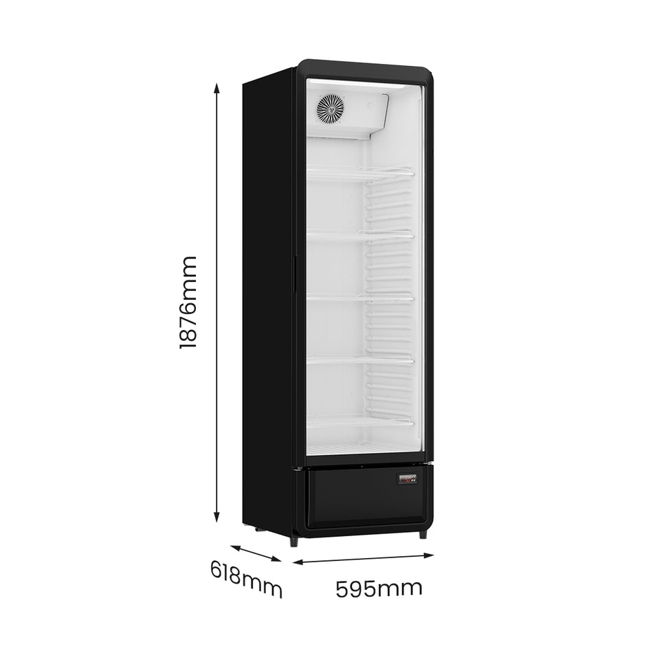 Thermaster SDC-343B Upright Glass Door Drink Fridge – 343L