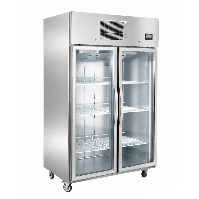 THERMASTER 1000L Full-Width Double Glass Door Upright Display Freezer SFWFG1000