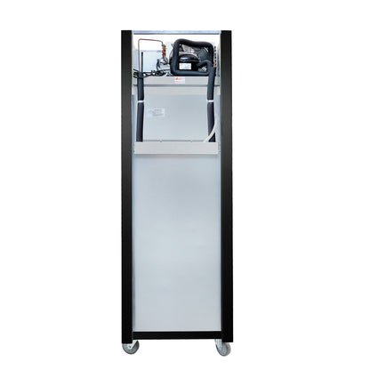 Single glass door upright freezer black stainless steel - SUFG500B