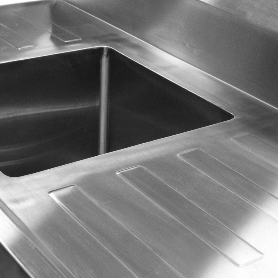 Single Centre Sink Bench & Pot Undershelf SSB7-1200C/A