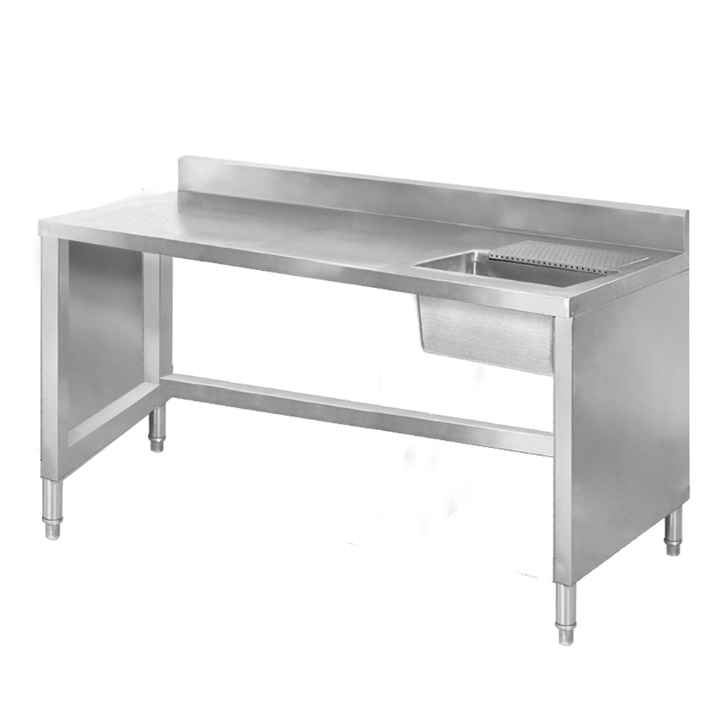 SSB6-1400R Sink Work Bench with Splashback 1400mm