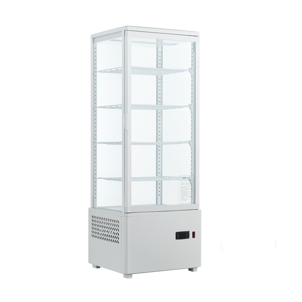 TCBD108L Four Sided Countertop Display Fridge 447x400x1194mm