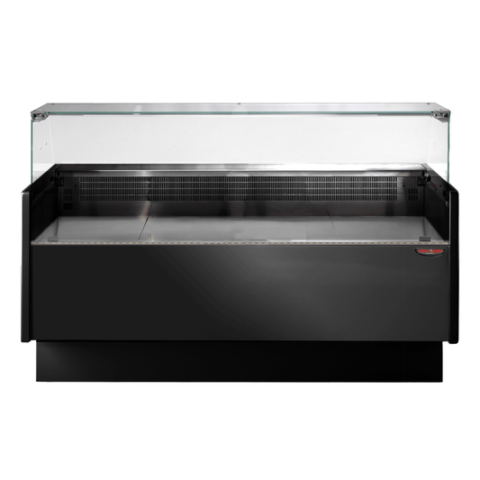 Serie MR Black 1520mm Wide Deli Display with Storage and Castors TDMR-0915B