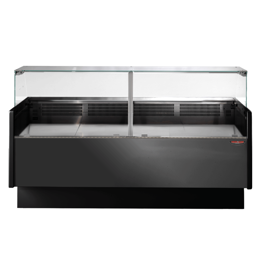 Serie MR Black 2000mm Wide Deli Display with Storage and Castors TDMR-0920B