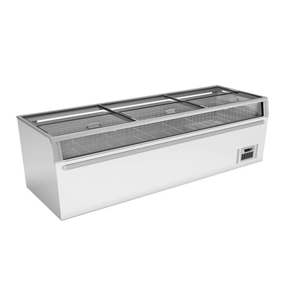 Thermaster Supermarket Island Freezer with Glass Sliding Lids ZCD-L250G