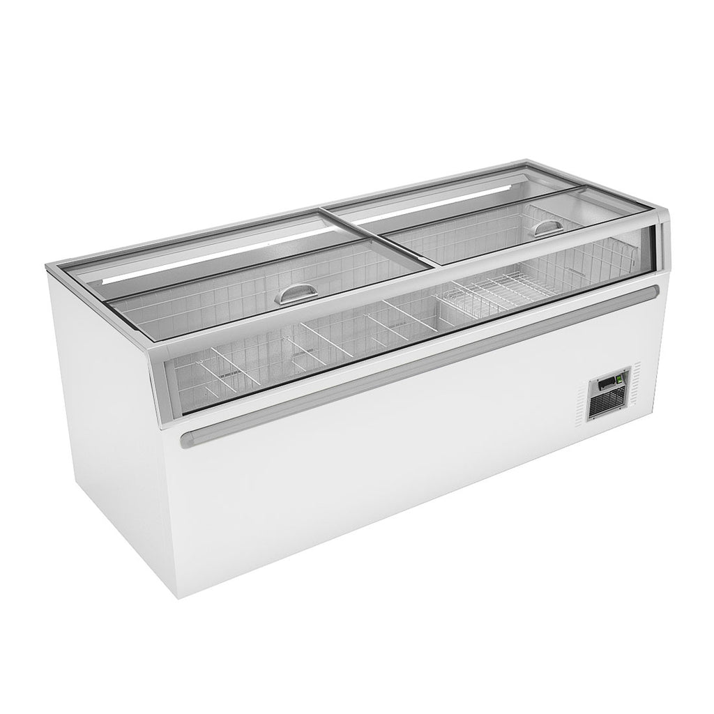 Thermaster Supermarket Island Freezer with Glass Sliding Lids ZCD-L210G