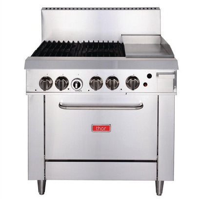 Thor 4 Burner Oven with 12" Griddle NG GH102-N