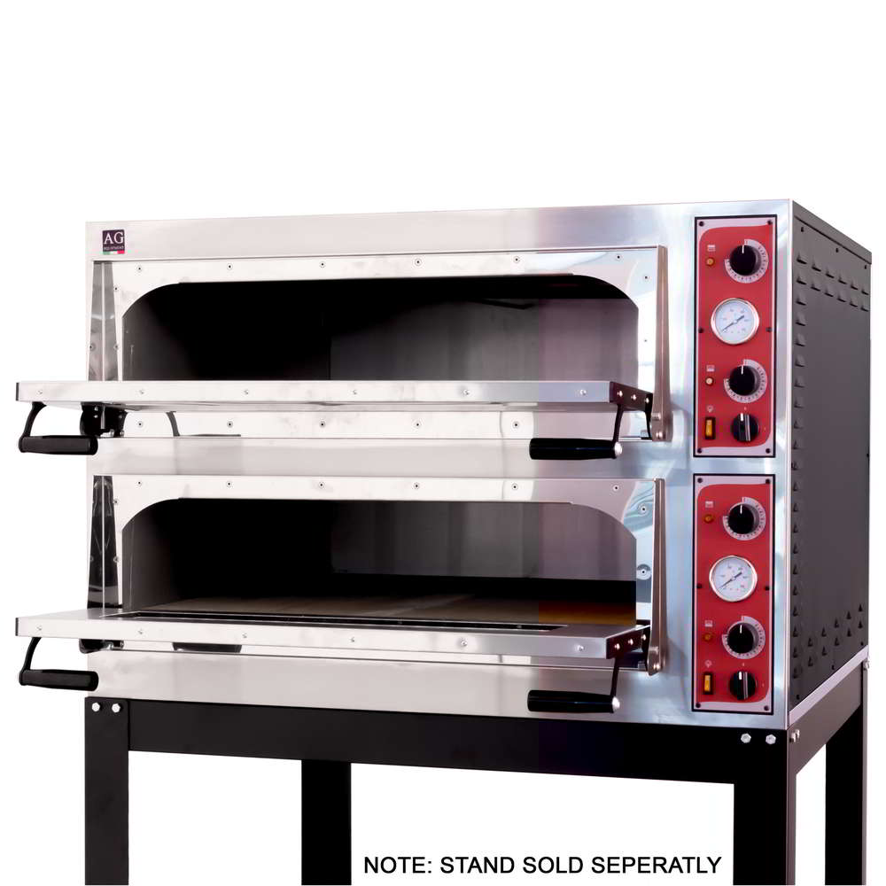 Italian Made Commercial 4 Series Electric Double Deck Oven | TRAYS44GLASS