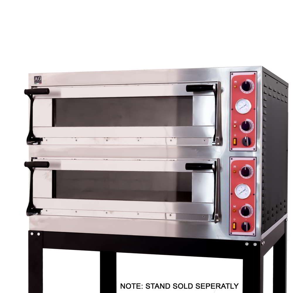 Italian Made Commercial 6 Series Electric Double Deck Oven | TRAYS66GLASS