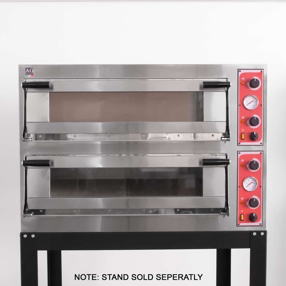 Italian Made Commercial 6 Series Electric Double Deck Oven | TRAYS66GLASS