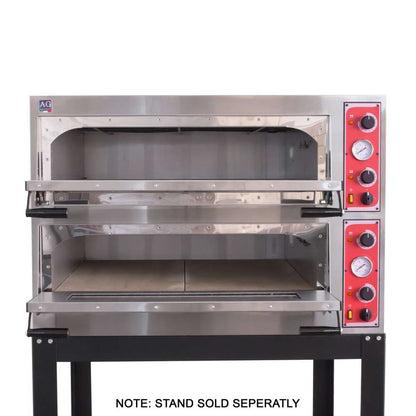 Italian Made Commercial 6 Series Electric Double Deck Oven | TRAYS66GLASS