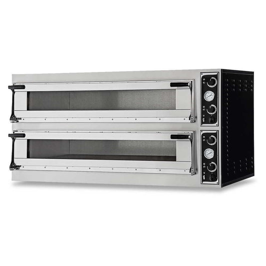 Italian Made Commercial 66L Electric Double Deck Oven | TRAYS66LGLASS