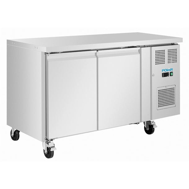 Polar U-Series 2 Door Slimline Counter Fridge 155L UA105-A