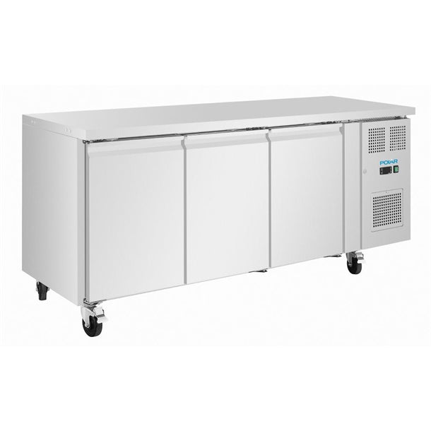 Polar U-Series 3 Door Slimline Counter Fridge 231L - UA106-A