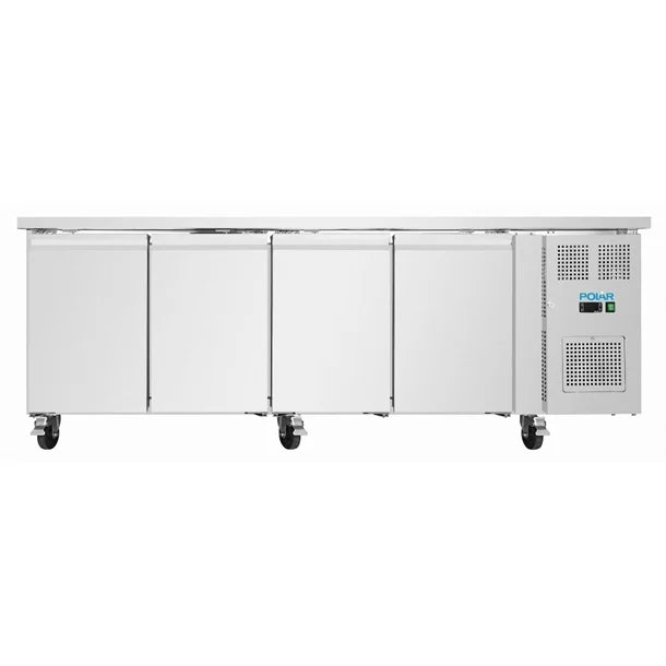Polar U-Series 4 Door Slimline Counter Fridge 312L UA107-A