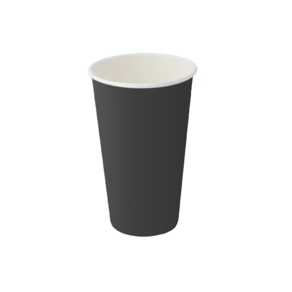 PakMax BLACK 16oz Single Layer Hot Paper Cup - SLHPC-90-16BK