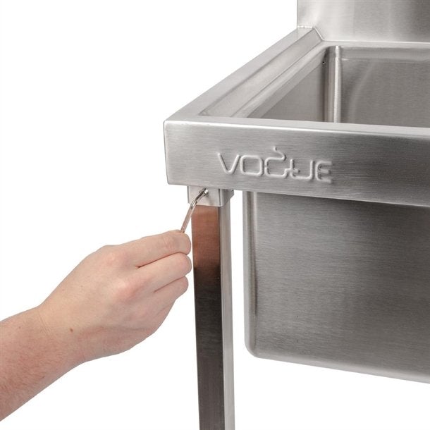 Vogue Stainless Steel Mop Sink 500mm x 500mm x 550mm GL281-A