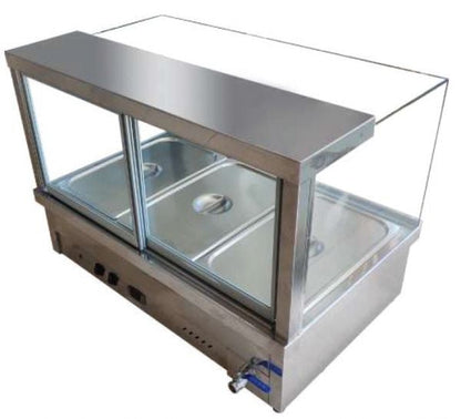 Cookrite Wet Hot Food Display Bain Marie 8 x 1/2 GN 1380mm CRB-8