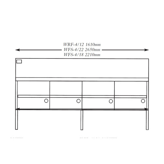 Gas Fish and Chips Fryer Four Fryer - WFS-4/18