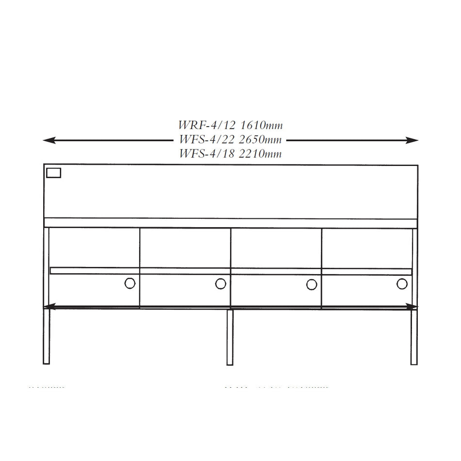 Gas Fish and Chips Fryer Four Fryer - WFS-4/18