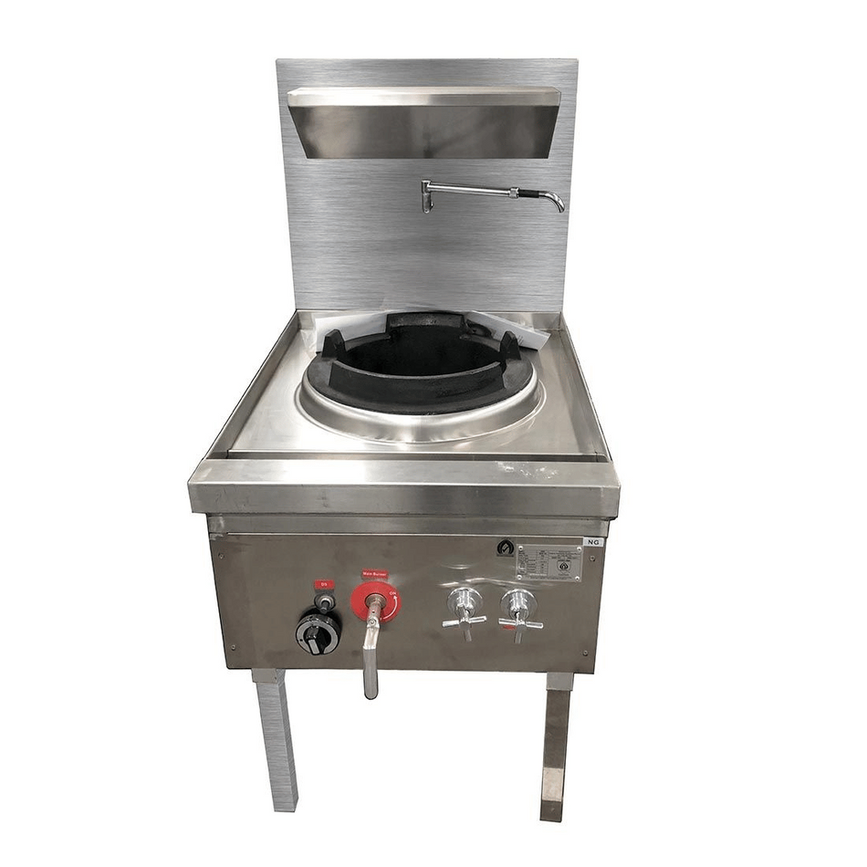 Gasmax WW-1NC Waterless Natural Gas Single Wok Chimney Burner