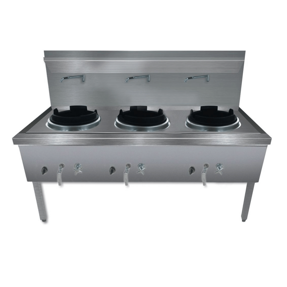 Gasmax WW-3LC Waterless LPG Triple Wok Chimney Burner